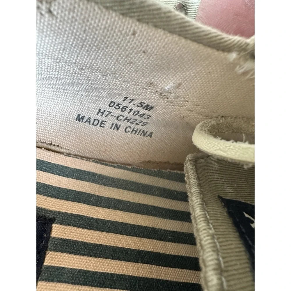 Men's Sperry Top-Sider Bahama Boat Shoes Khaki Oyster Tan 0561043 Size 11.5M
